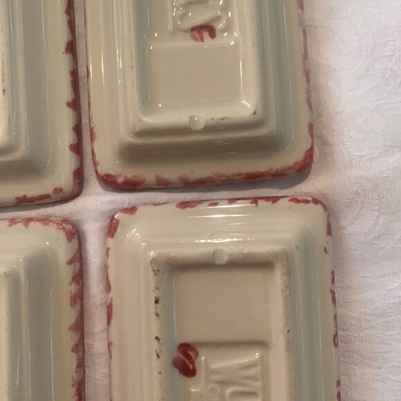 Henn Pottery Butter Dish Spongeware Pink Vintage - Picture 5 of 9